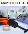 24 Piece G9 Light Socket Rings Kit With Removal Tool And Durable Plastic Lamp Shade Holder Adapter Ring For Secure Fit And Easy Lighting Fixture Maintenance Without Worrying About Accidental Detachment. G9 socket rings, plastic, with removal tool and replacement lamp holder parts