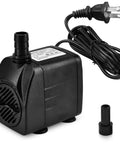 Whisper Quiet Submersible Fountain Pump 220 GPH For Ponds Aquariums Water Features And Hydroponics 15W 800 LPH Adjustable Flow Indoor Outdoor AC Powered