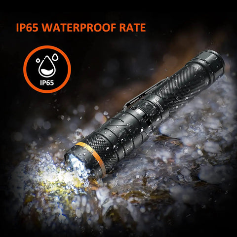 Rechargeable Magnetic LED Flashlight With 1200 Lumens, 90 Degree Twist Head, IP65 Waterproof in water, USB Direct Charging