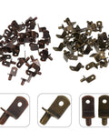 80 Piece Shelf Pegs for Cabinet Shelves, 6mm Shaft Diameter, Cold Rolled Steel Fixing Pins, Durable L Shaped Clapboard Supports