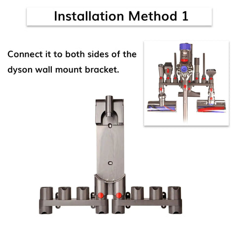 Dyson Vacuum Docking Station Organizer Kit With 2 Pack Attachment Holder And 10 Storage Adapters For Gen5 G5 V15 V12 V11 V10 V8 V7 SV10 SV11 Cleaners, Handy Quick-Grab Accessories Rack For Easy Storage
