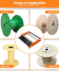 Heavy Duty Cable Roller Stand Unwinder and Single Reel Dispenser with iron, wooden, nylon, and plastic axles for reels up to 28 inches wide