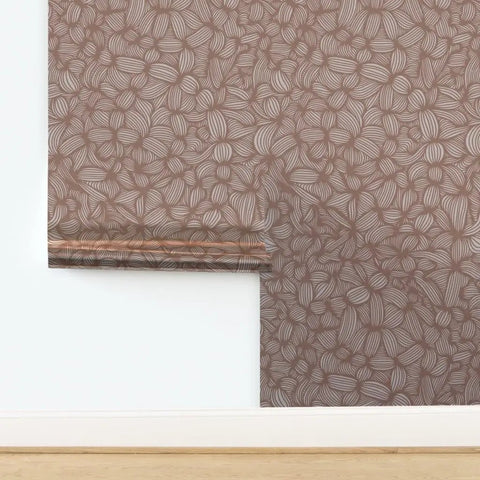 Total Room Glow Up Neutral Brown Silver Metallic Wallpaper With Eco Friendly Fibrous Texture And Shimmer Finish Made In Usa Paste The Wall Covering Modern Home Decor displayed on a wall.