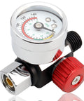 One Quarter Inch Air Regulator With Gauge 0-140 Psi For Spray Guns And Paint Sprayers, Pro Grade Precise Air Pressure Control