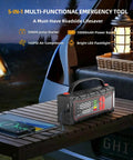 Beast Mode Jump Starter With Built In Air Compressor 160 PSI Car Battery Charger For 7.0L Gas Or 6.0L Diesel on table