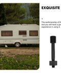 Pro Grade Hydraulic Hole Punch Kit displayed with caravan; includes locking rod for clean holes in steel.