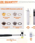 200 Piece Thickened Grommet Eyelets Kit 5/16 Inch With 4 Piece Installing Tool And Washers in various colors