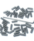 50 Piece 4-40 x 5/16 Inch Stainless Steel Allen Socket Set Screws Grub Hex Head With 1.27mm Allen Wrench 304 Stainless No Burr