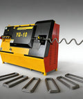 Rock Solid Cnc Rebar Stirrup Bender Heavy Duty Steel Rod Bending Machine For Construction And Metal Fabrication Built Tough, showing curly rebar output.