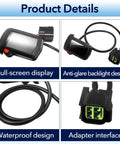 Digital Speedometer Display For Light Bee XS Electric Bike Real Time Speed Readout And Hour Meter with full-screen and backlight, waterproof, and adapter interface.