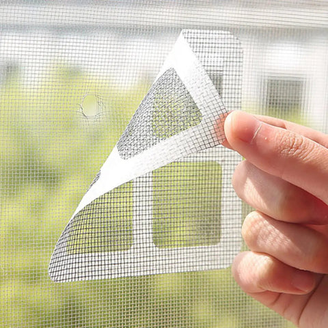 20 Pack Window Screen Repair Patch Kit With Fiberglass Mesh Tape Quick Tear Fix For Patio And Home Windows Easy Trim DIY Patch For Torn Screens Durable Outdoor Grade Repair Patches That Blend With Your Screen And Last