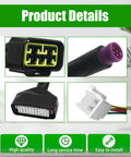 Ebike Controller Main Line Wire Harness for Display Compatibility and M Button Use Premium Durability Plug And Play Install