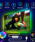 TV Backlight LED Strip Kit For 32 To 75 Inch TVs, 16.4 Foot RGB Ambient Light With App Control And Bluetooth Music Sync