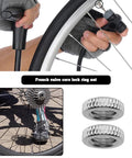 Presta Valve Core Lock Ring Nuts Set 10 Pack Durable Metal Lock Rings For Presta Valves And Bicycle Inner Tubes Rust Resistant