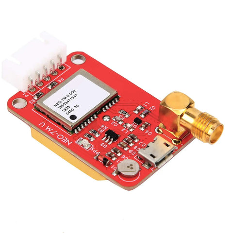 GPS Module With SMA Antenna And Serial Cable NMEA Output Onboard Flash Memory Power Off Save Satellite Positioning Board