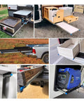Heavy Duty Drawer Slides 265 Lb Full Extension Locking Runners With Built In Safety Lock, various installations and uses