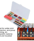 Get Ready For Any Wiring Job With This Epic 164-Piece Heat Shrink Tubing Kit That Uses Polyolefin Wire Wrap Insulation To Seal Solder Joints And Cable Markers Fast Plus The Steady Two To One Shrink Ratio Makes Sure Your Cables Stay Protected Tough. 164-piece polyolefin heat shrink tubing kit in case for solder joints and wire marking