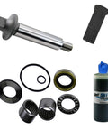 Jet Pump Rebuild Kit With Shaft Oil And Impeller Tool For Sea Doo Fits 2000 2003 RX RX DI 2000 2004 XP XP DI And 1999 XP LTD Restores Pump To Like New displayed with components like bearings and oil bottle.