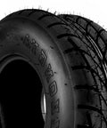 Close-up of Tubeless Knobby Tire Set 19x7-8 For Mini Bikes Go Karts ATVs Quads And Other 4 Wheelers 4 Ply Z-129 2Pc Built Tough