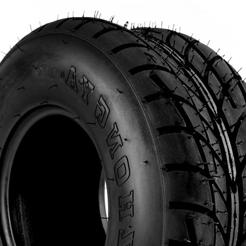 Close-up of Tubeless Knobby Tire Set 19x7-8 For Mini Bikes Go Karts ATVs Quads And Other 4 Wheelers 4 Ply Z-129 2Pc Built Tough