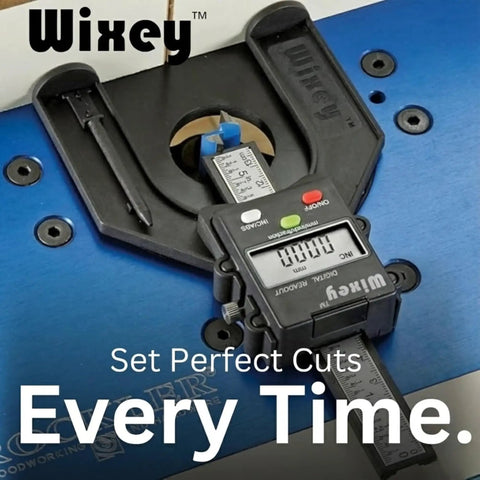 Ultra Compact Digital Height Gauge for Woodworking, Precise 0.001 Inch Readout, No-Nonsense Depth Setting for Router Tables and Table Saws, Ideal for Dadoes, Mortises, and Fine Joinery, Perfect DIY Woodworking Tool