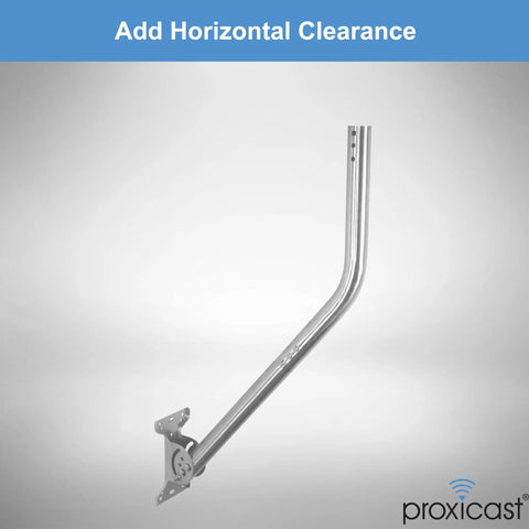 15 Inch Stainless Steel Extension Pole For J-Max Antenna Mounts, Adds Height And Clearance, 304 Stainless Steel Hardware Included