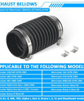Exhaust Bellows Boot For Alpha Gen 1 And 2 And Bravo 1 2 3 Outdrives Replacement Marine Exhaust Hose with clamps