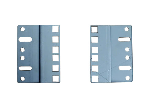 Hella Sturdy 2U Rack Adapter That Drops Straight Into Any Standard 23 Inch To 19 Inch Rack Reducer Bracket For Servers And Networking Gear No Fuss Setup With A Slick Finish Every Time - silver metal brackets.