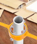 Manual PVC Threader Set with Tap Die and Stainless Wrench, heavy-duty plastic tool for precise plumbing repairs around the house.