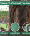 DIY Friendly Tree Pruning Sealer Paste With Brush, 100g Wound Repair Sealer For Trees, Grafting Garden Pruning Paste, Quick Heal Formula, Antisepsis For Pruning Cuts, Reduces Water Loss And Nutrient Drain, No Fuss To Use. tree wound seal on trunk