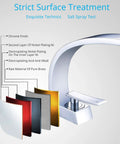 Diagram showing the chrome finish and layers of the Chrome Bathroom Sink Faucet With Cover Plate And Pop Up Drain Assembly