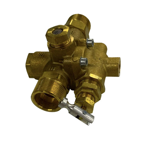 Gas Air Compressor Unloader Valve Combo For 145 To 175 PSI With Three Quarter Inch Inlet And Outlet, brass body
