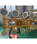 Heavy Duty Electric Glass Vacuum Lifter For Window Installation, motorized glass hoisting rig with multiple suction cups.