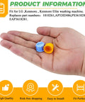 Hand holding Four Pack Washing Machine Water Filter Screens Inline Inlet Valve Screen Replacement For Most Washers.