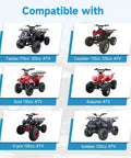 Image showing ATVs compatible with Beefed Up 3 Bolt ATV Starter Motor Kit For 50cc To 125cc Chinese models like Taotao and Icebear