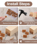 Step-by-step installation guide for Thirty Piece Tack In Drawer Glides 17X12Mm Heavy Duty Plastic With Iron Pins Nail On Slides.
