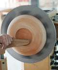 Lathe Chuck Jaws Set With Cole Jaws, 10 Inch And 5 Inch Extensions, Total 15 Inch Flat Jaws in use for woodturning platter.