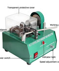 Zoienu Mini Electric Lathe For Jewelry Cutting With Adjustable Speed, detailed view of working components and controls.