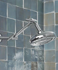 16 Inch Pivoting Adjustable Shower Arm With Oil Rubbed Bronze Finish Locking Pivot Points For Precise Showerhead Positioning