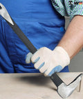 Heavy Duty 8 Inch Pry Bar Nail Puller High Carbon Steel Crowbar Flat Pry Bar Cat Paw Nail Remover Length 200mm in use.