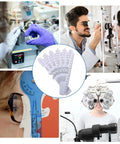 6-Piece Pupillary Distance Ruler Set for Eyeglasses Fitting, PD Meter Kit, Lightweight Flexible Plastic Eye Tool, 7.08 Inch, Perfect for Precise Pupillary Measurements at Home or Clinic. Pack of six flexible plastic PD rulers with etched scales for eyeglass fitting.