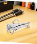 Adjustable Steel Vice Grip Plier for Automotive Sheet Metal Repair on workbench