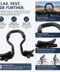 Clip On Aero Bar For Road Cycling Aluminum Alloy Armrest Bar With Soft Sponge Cushion Easy Install Clip On Armrest Fits 22.2 To 25.4 Mm Handlebars, ergonomic design and soft foam padding features.