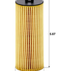 HU 6008 Z Oil Filter Cartridge For Mercs Mercedes AMG GT Series with dimensions, premium MANN-FILTER for smooth oil flow