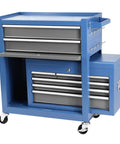 Real Deal Heavy Duty Tool Chest With Eight Spacious Drawers And Tight Locking Compartments designed for rapid detachment and smooth ball bearing casters.