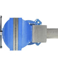 Heavy Duty 6 Inch Bench Vise With Anvil And 360 Degree Swivel Locking Base For Clamping Tools Built From Tough Steel Top View