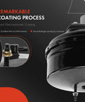 Heavy Duty Vacuum Brake Booster Built For Ford F Super Duty And F 250 Trucks From Eighty Seven Through Ninety Eight showing black electroplated body.