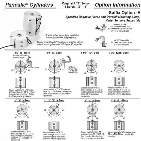 Heavy Duty Double Acting Pancake Pneumatic Cylinder With 1-1/8 Bore And 3/4 Stroke Rated At 250 Psi Max Switch Ready With Internal Magnet Steel Rod Quick Rig Up Built To Handle Any Rough Daily Load