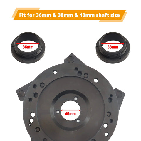 Universal Wheel Balancer Adaptor Plate No Fuss For Tire Balancing Machine Clamp Fitment For 36 38 40mm Shaft And 3 4 5 6 8 10 Lug Patterns