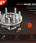 Front Wheel Bearing and Hub Assembly for Chevy Silverado 1500, GMC Sierra 1500, Suburban, Yukon, Escalade, XTS 2015 to 2020 4WD with ABS and 6 Lug Replacement Part Built Tough
